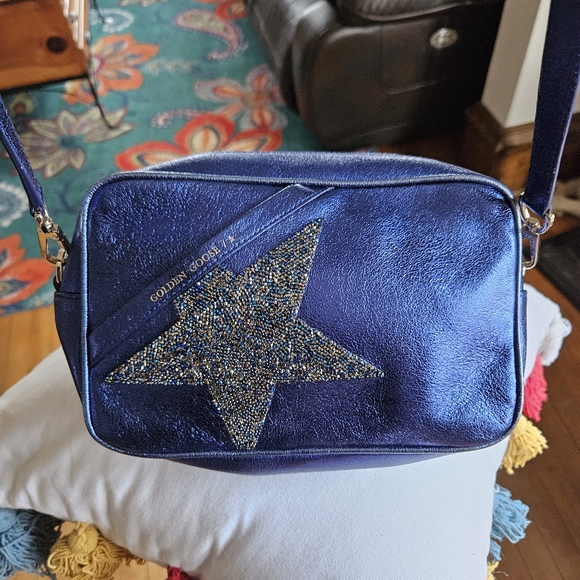 Golden Goose Handbags - Golden Goose StarBag Blue with Swarovski star